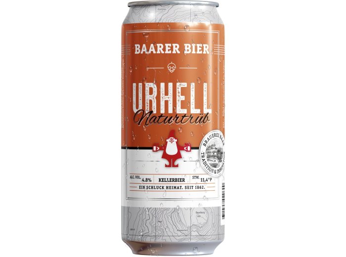 Baarer Urhell Naturtrüb Dosen 50cl x24
