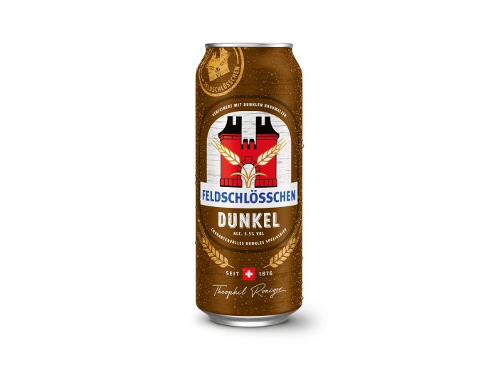 Feldschlösschen Dunkel, Brune Dose 4x6* 50cl x24