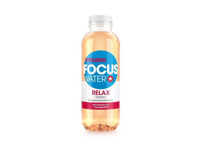 Focuswater Grapefruit &, Cranberry Relax 50cl x12