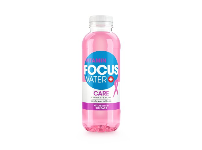 Focuswater Mirabelle & Rhubarb, EW Care 50cl x12