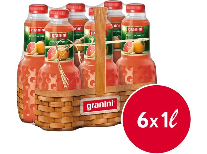Granini Pink Grapefruit Pet 100cl x6