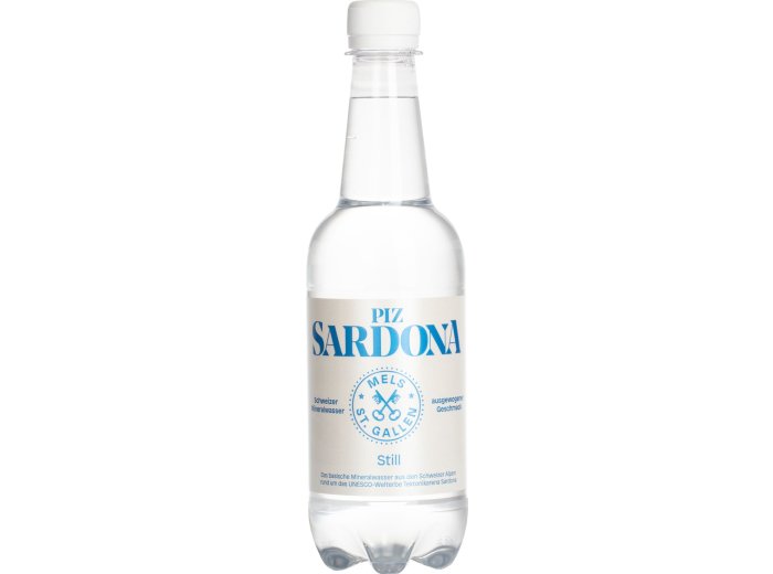 MQM Mineralwasser  0, ohne Co2 PET EW Piz Sardona 50cl x24