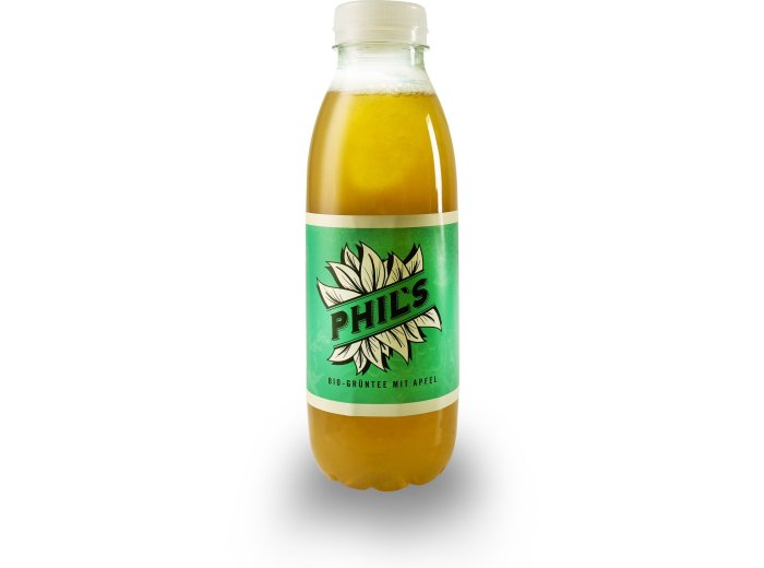 Phil's Bio Grüntee Apfel PET, EW 12er Pack 50cl x12