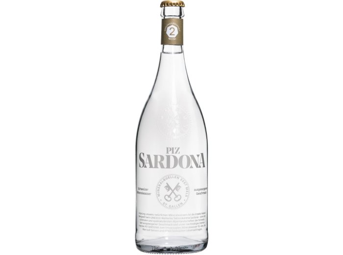 Piz Sardona Mineralwasser 2 mittel Co2 MW 75cl 12x