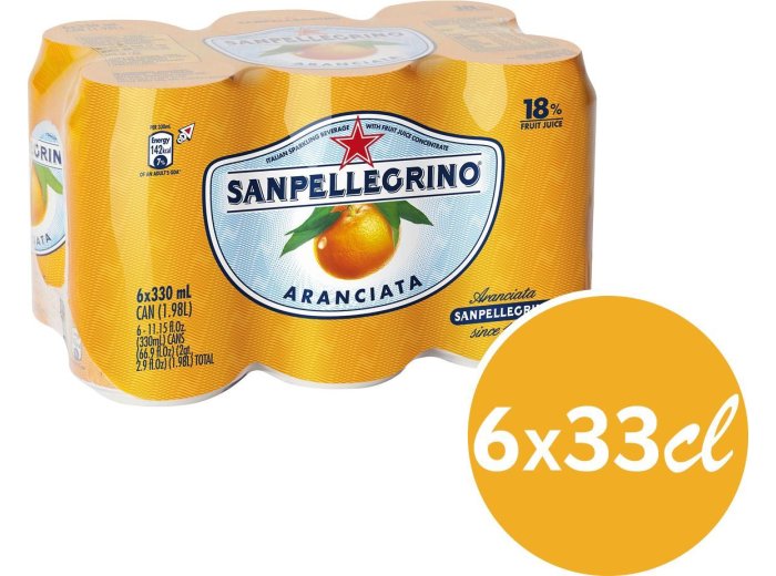 San Pellegrino Aranciata Dolce, Dose 33cl x24