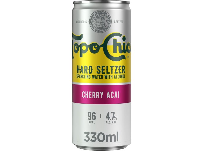 Topo Chico Cherry Acai, Hard Seltzer Dosen 33cl x12