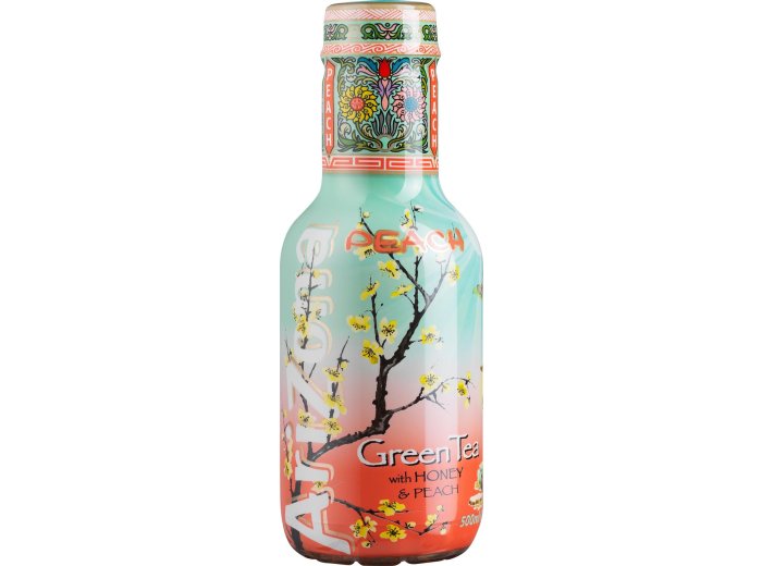 AriZona Green Tea Peach, PET EW 50cl x6
