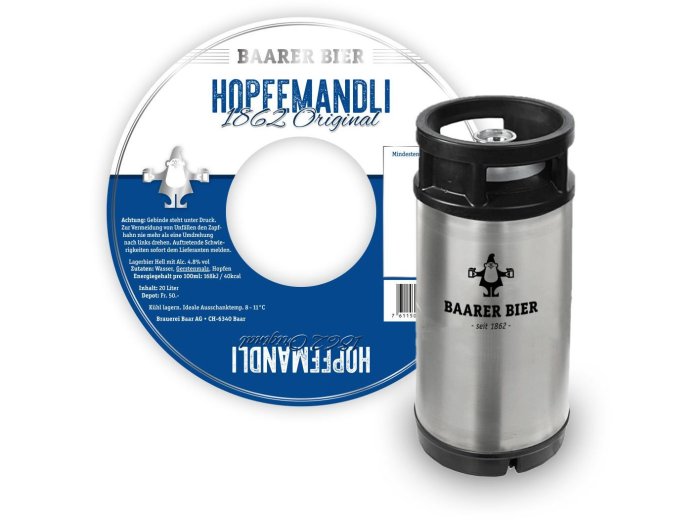 Baarer Hopfemandli 1862, Original Cont. 2000cl