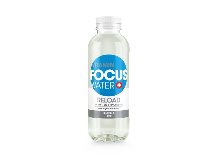Focuswater Lemon & Lime EW, Reload 50cl x12