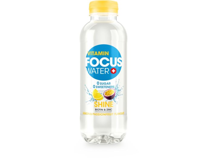 Focuswater Zitrone & Passion, Shine EW Zero Zucker 50cl x12