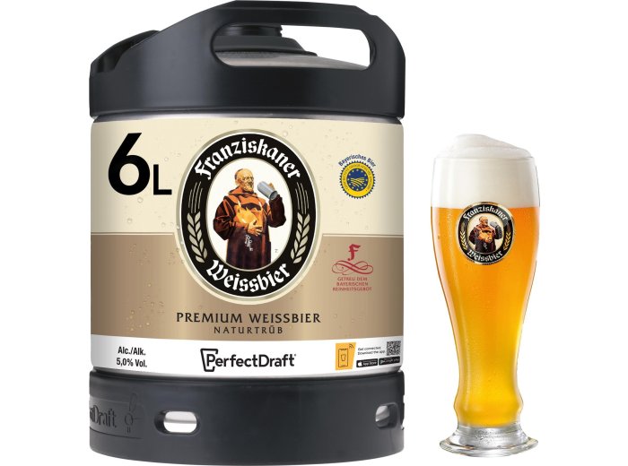 Franziskaner Naturtrüb Perfect, Draft 6l 600cl