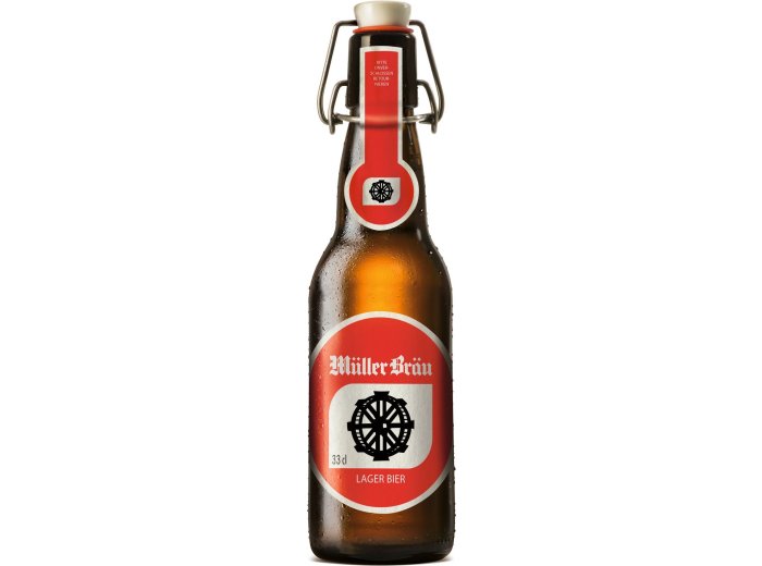 Müller Bräu Lager Bügel, MW 33cl x20