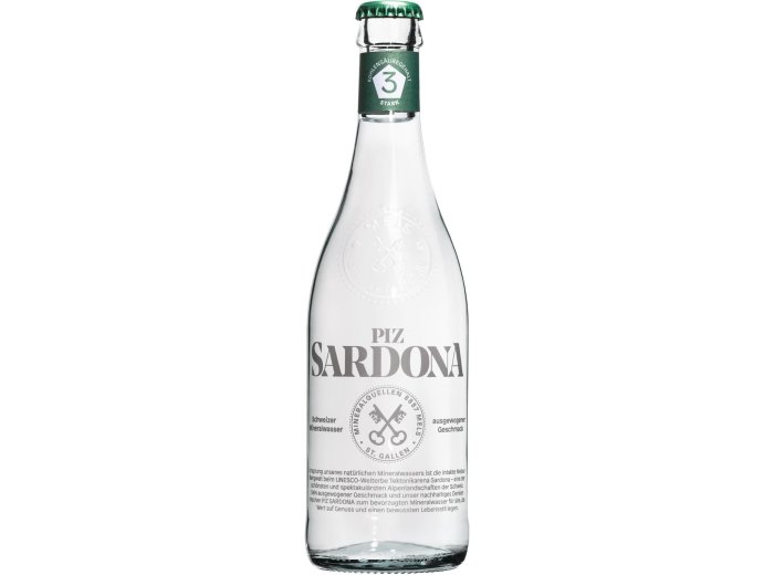 Piz Sardona Mineralwasser 3, stark Co2 MW 40cl x20