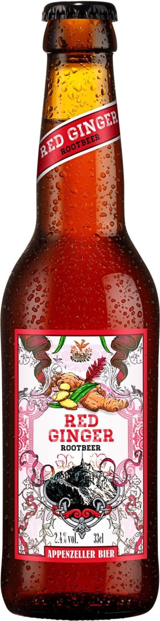Appenzeller Red Ginger, Rootbeer Six Pack 33cl x24