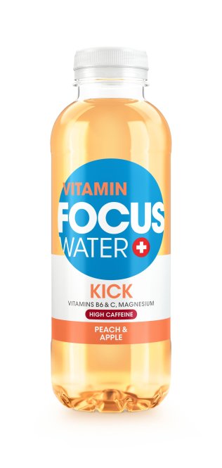 Focuswater  Pfirsich & Apfel, EW Kick 50cl x12