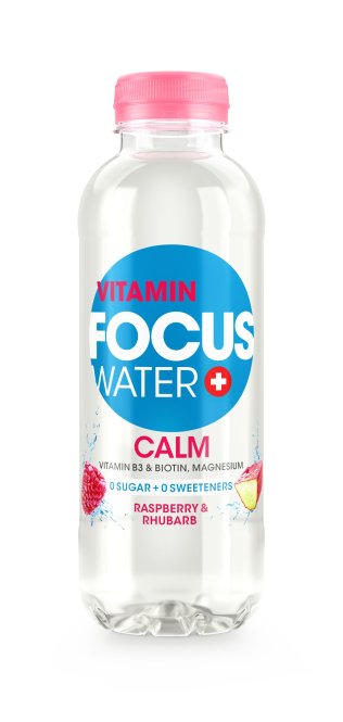Focuswater  Raspberry &Rhubarb, EW Calm Zero Zucker 50cl x24