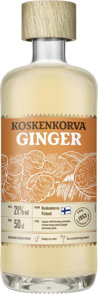 Vodka Koskenkorva, Ginger Likör 50cl