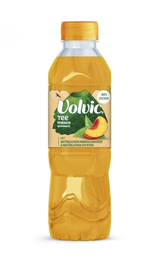 Volvic Green Tea Pfirsich PET, EW Six Pack 50cl x24