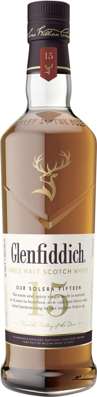 Whisky Glenfiddich Malt 15year, scotch 70cl