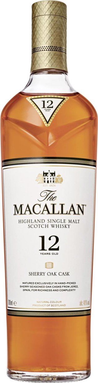 Whisky Sherry Oak Macallan, 12 Years Single Malt Scotch 70cl