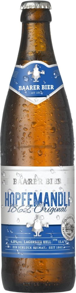 Baarer Hopfemandli Lager Hell 1862 10er Har. 50cl 10x