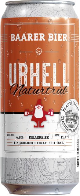 Baarer Urhell Naturtrüb Dosen 50cl 24x