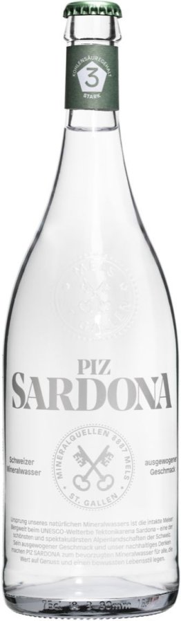 Piz Sardona Mineralwasser 3 viel CO2 MW 75cl 12x
