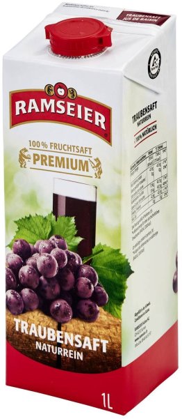 Ramseier Traubensaft Rot Tetra 4er Pack 100cl 4x