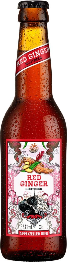 Appenzeller Red Ginger, Rootbeer Six Pack 33cl x24