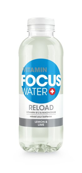 Focuswater Lemon & Lime EW, Reload 50cl x12