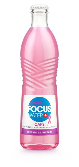 Focuswater Mirabelle Rhubarb, Care 33cl x24