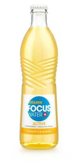 Focuswater Pinappel Mango, Active 33cl x24
