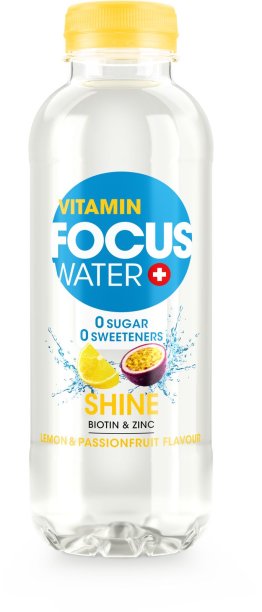 Focuswater Zitrone & Passion, Shine EW Zero Zucker 50cl x12
