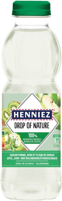 Henniez Drop of Nature Apfel, Kiwi/ Holunder PET EW Six Pack 50cl x24