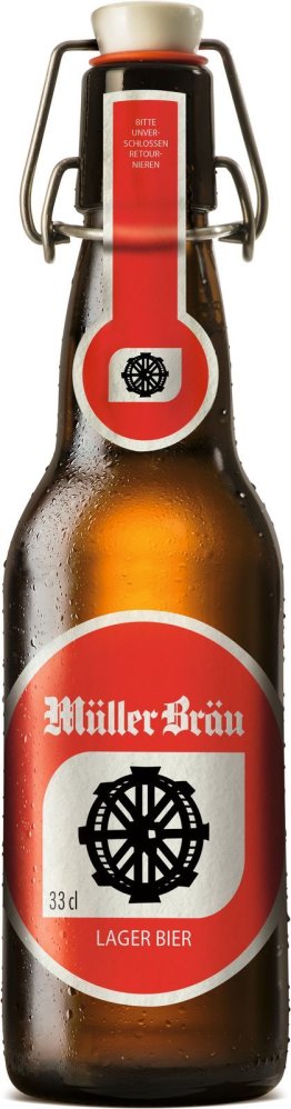 Müller Bräu Lager Bügel, MW 33cl x20