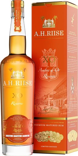 Rum A.H.RIISE X.O. Ambre, d'Or Reserve 70cl