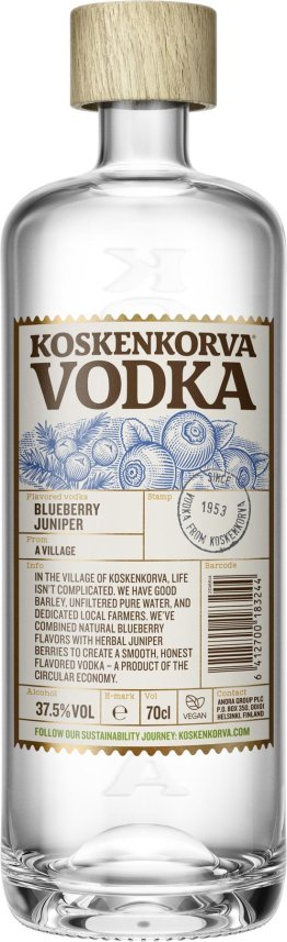 Vodka Koskenkorva, Blueberry Juniper 70cl