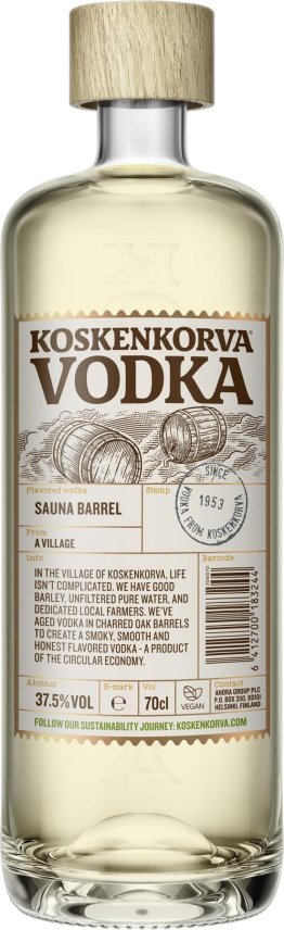 Vodka Koskenkorva, Sauna Barrel 70cl