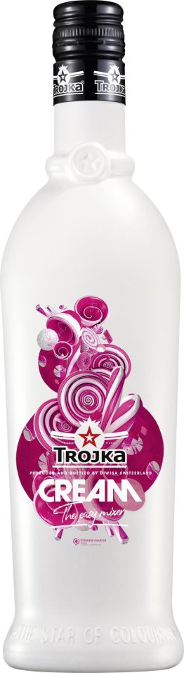 Vodka Strawberry Cream Trojka 70cl