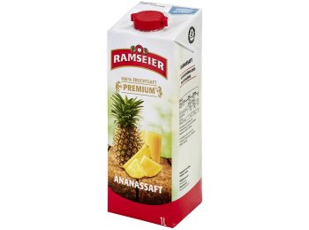 Ramseier Ananassaft Premium, 4er Pack Tetra 100cl x4