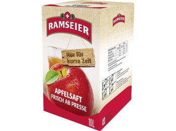 Ramseier Apfeldrink Postmix, Bag in Box 10 lt 1000cl