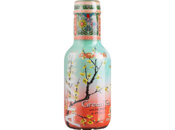 AriZona Green Tea Peach, PET EW 50cl x6